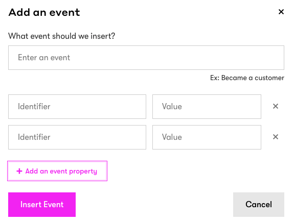 Add Custom Events property fields in a person's profile