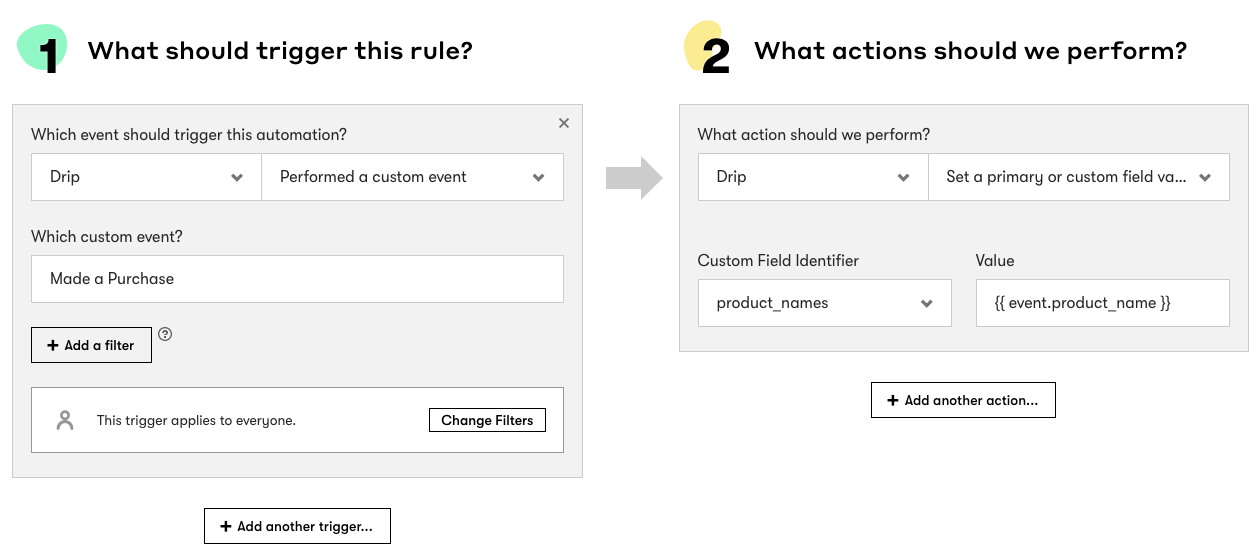 Call Event Properties with Liquid to Set a Value in a rule using event.EventProperty