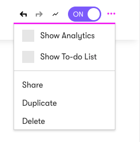 Workflow Settings when clicking the three dots on the top right corner in the workflow