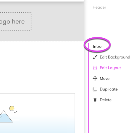 Email body settings found on the right side of the visual email builder