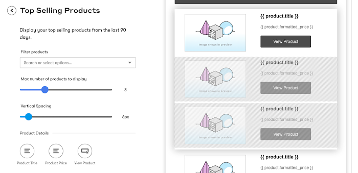 Add Your Store's Top Selling Product to Emails – Drip Help Center