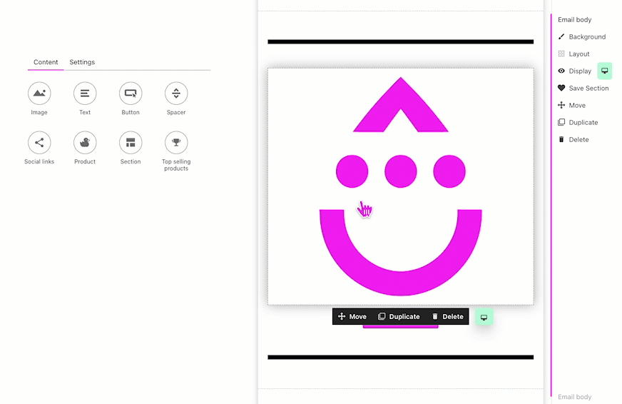 navigating to Display and Create rule to show content if any condition is met.gif