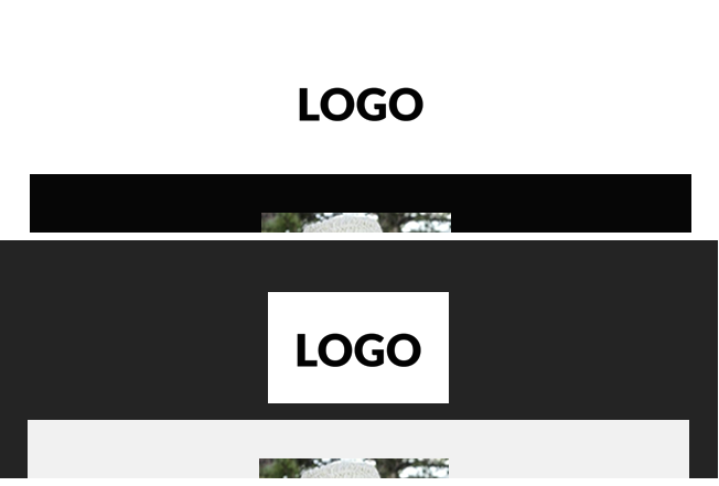 Logo with a white background