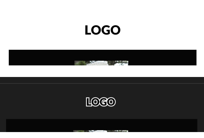 Logo on transparent background with white outline