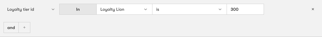 Active people page segment with Loyalty Lion tier id example filter for tier 3